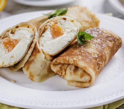 Pancakes with Cottage / Блинчики с творогом